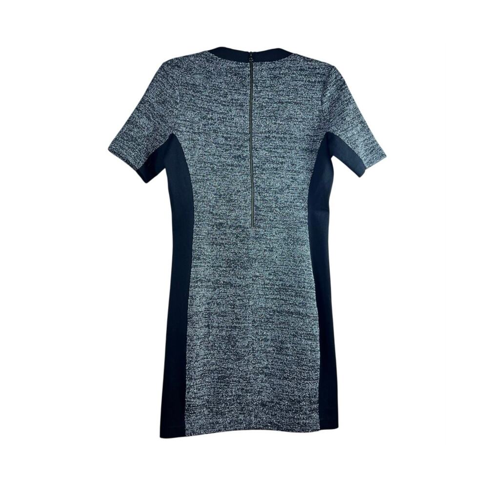 Halogen Marled Grey Bodycon Sheath Dress Petite 6 Stretch Workwear - Picture 3 of 5